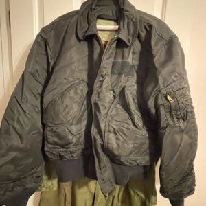 USGI Vintage Alpha Flyers Jacket Alpha Industries CWU 45/P (N) size Large